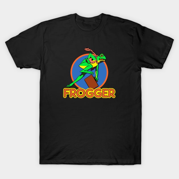 Mod.5 Arcade Frogger Video Game T-Shirt by parashop